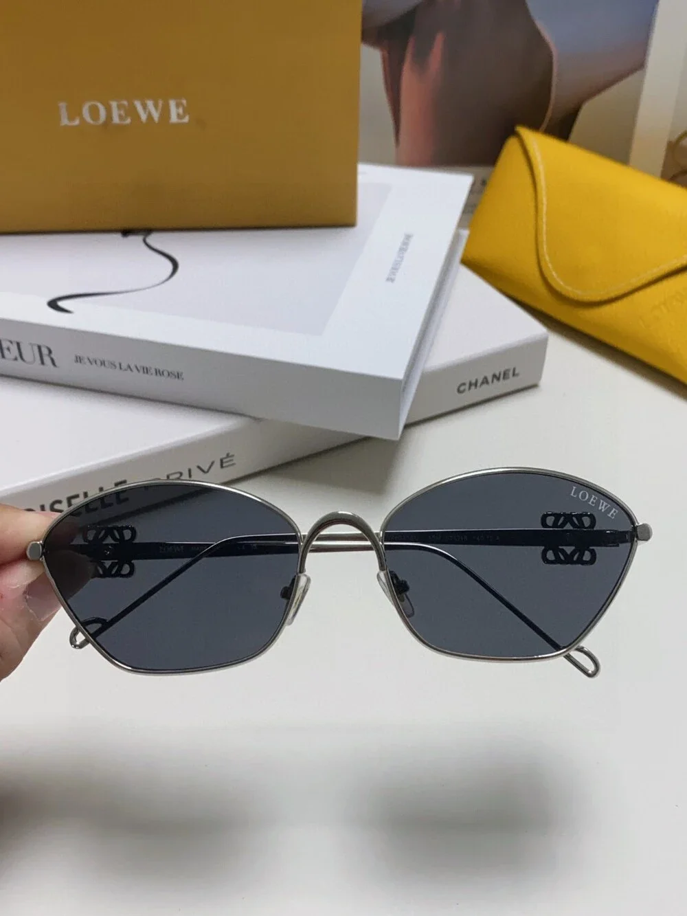 Loewe Metallic Hexagonal Sunglasses